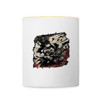 This Is My First Concert 56 - Contrasting Mug - white/yellow - Front