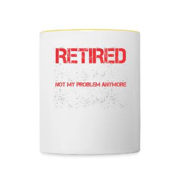 Tutor Geschenk Tutor - Tasse zweifarbig - Weiß/Gelb - Vorne