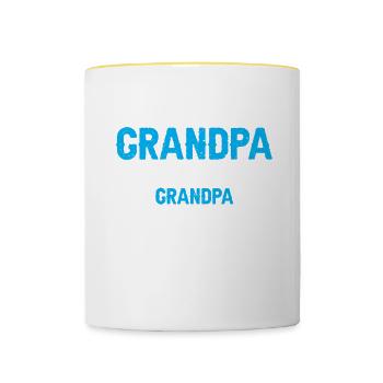 Optiker Geschenk Optometrie - Tasse zweifarbig - Weiß/Gelb - Vorne