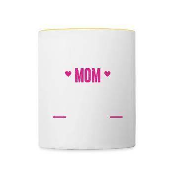 Caregiver Gift Nurse - Contrasting Mug - white/yellow - Front
