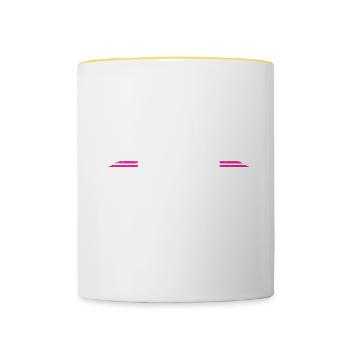 Échafaudage Cadeau Artisan Travail Échafaudage - Mug contrasté - blanc/jaune - Devant