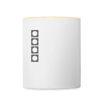 Dog Sitter Gift, Professional Dog Sitter - Contrasting Mug - white/yellow - Front