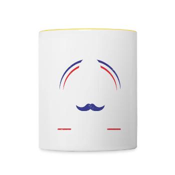 Lustiges Friseur Geschenk Stylist Friseur - Tasse zweifarbig - Weiß/Gelb - Vorne