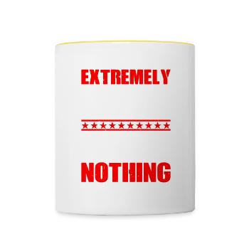 Extremely Busy Doing Nothing 17 - Tasse zweifarbig - Weiß/Gelb - Vorne
