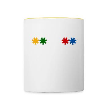A Parlay A Day Keeps The Doctor Away 4 - Tasse zweifarbig - Weiß/Gelb - Vorne