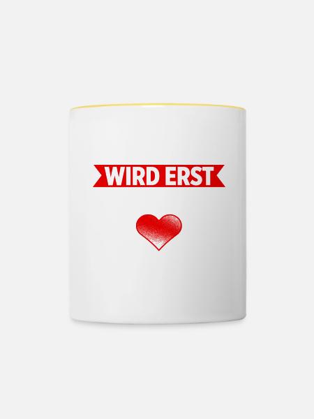 Erste Hilfe Für Ersthelfer Rettungssanitäter Sanit - Tasse zweifarbig - Weiß/Gelb