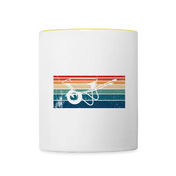 Construction Worker I Accomplished Everything - Contrasting Mug - white/yellow - Front