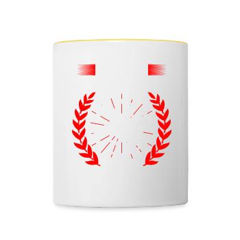Judo Für Judoka Judo Kämpfer Judo Trainer Judo - Tasse zweifarbig - Weiß/Gelb - Vorne