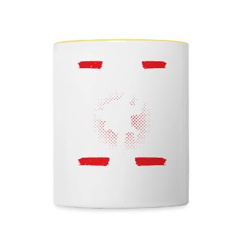Judo Für Judoka Judo Kämpfer Judo Trainer Judo - Tasse zweifarbig - Weiß/Gelb - Vorne