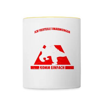 Judo Für Judoka Judo Kämpfer Judo Trainer Judo - Tasse zweifarbig - Weiß/Gelb - Vorne