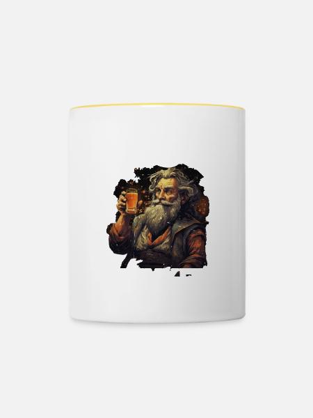 Piss Drinker 37 - Tasse zweifarbig - Weiß/Gelb
