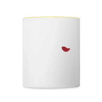 This Rehabilitation Counselor Needs Wine - Contrasting Mug - white/yellow - Front