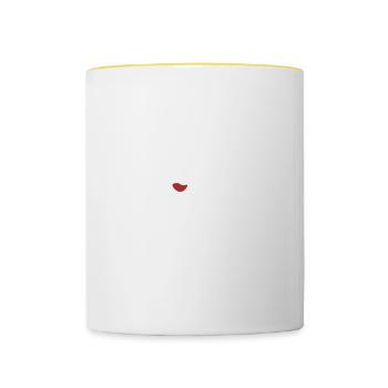 This Acupuncturist Needs Wine Acupuncture - Contrasting Mug - white/yellow - Front