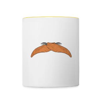 Wood Schintzen Wood carving - Contrasting Mug - white/yellow - Front
