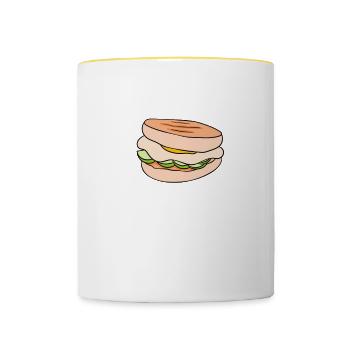 Did Someone Say Arepas - Contrasting Mug - white/yellow - Front
