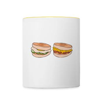 My Arepas Are Calling And I Must Go - Contrasting Mug - white/yellow - Front