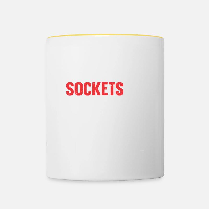 Mechaniker Geschenk - Tasse zweifarbig - Weiß/Gelb