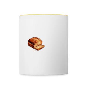 Banana Bread Baking Expert Bakery Baker - Contrasting Mug - white/yellow - Front