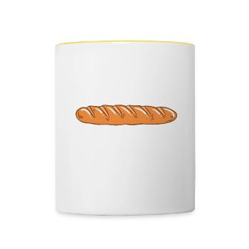 Baking Bread Bakery Bakery Bread Making - Contrasting Mug - white/yellow - Front