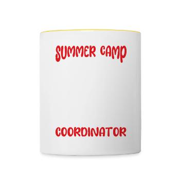 Summer Camp Chaos Coordinator 8 - Tasse zweifarbig - Weiß/Gelb - Vorne