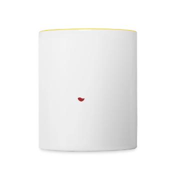 This Performance Painter Needs wine - Contrasting Mug - white/yellow - Front