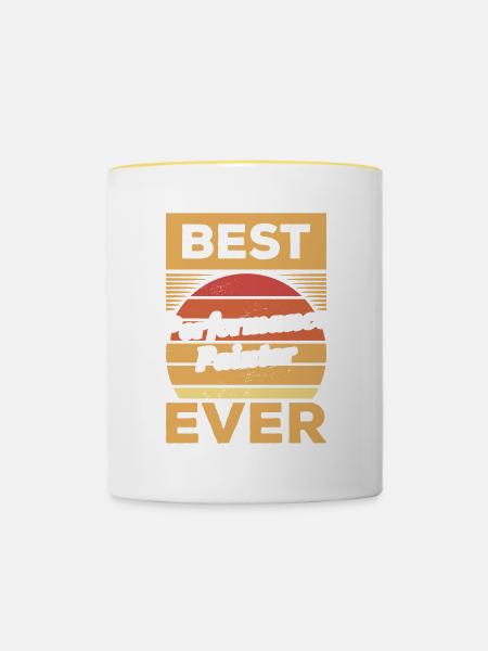 Bester Performance-Maler aller Zeiten - Tasse zweifarbig - Weiß/Gelb