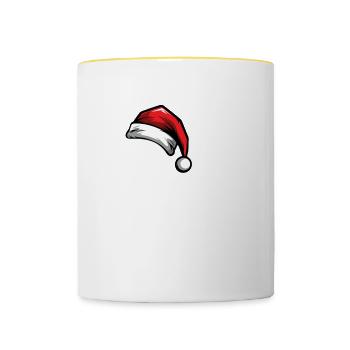 37 Numéro Noël - Mug contrasté - blanc/jaune - Devant