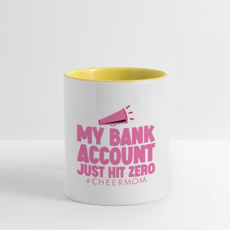 Mon compte bancaire vient d’atteindre zéro 4 Mug contrasté