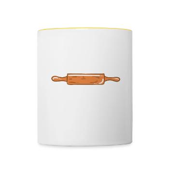 Baking Bread Bakery Bakery Bread Making - Contrasting Mug - white/yellow - Front