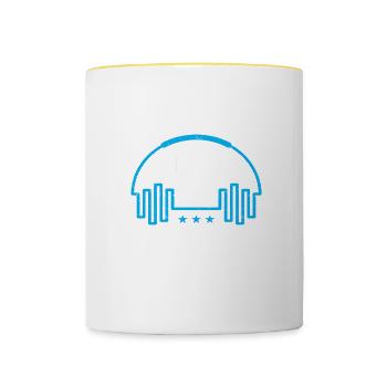 Audiology Audiologists - Contrasting Mug - white/yellow - Front