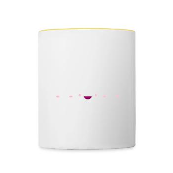 Diplôme d’étudiant en dentisterie dentaire - Mug contrasté - blanc/jaune - Devant