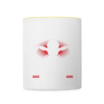 Soudure Dire Métallurgiste Soudeur Papa - Mug contrasté - blanc/jaune - Devant