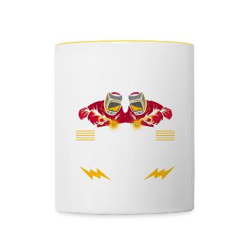 Soudure Dire Métallurgiste Soudeur Papa - Mug contrasté - blanc/jaune - Devant