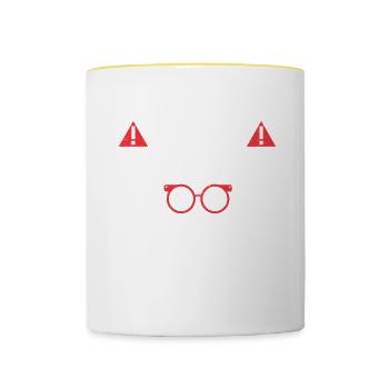 Optometrist Optiker Optometrie - Tasse zweifarbig - Weiß/Gelb - Vorne