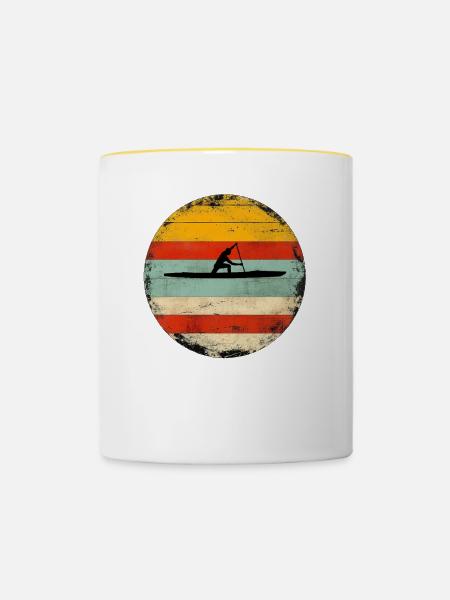 Canadian Canoe 2 - Tasse zweifarbig - Weiß/Gelb