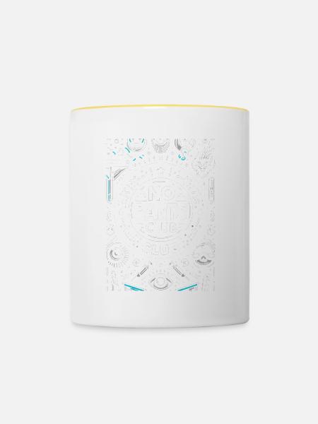 No Pants Club 9 - Tasse zweifarbig - Weiß/Gelb
