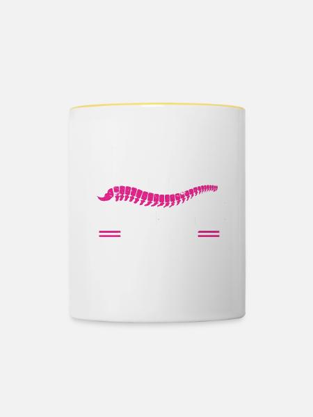 Chiropraktiker Chiropraktik - Tasse zweifarbig - Weiß/Gelb