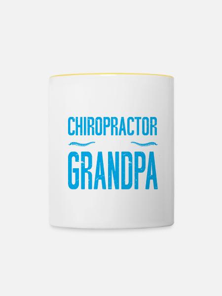 Chiropraktiker Chiropraktik - Tasse zweifarbig - Weiß/Gelb