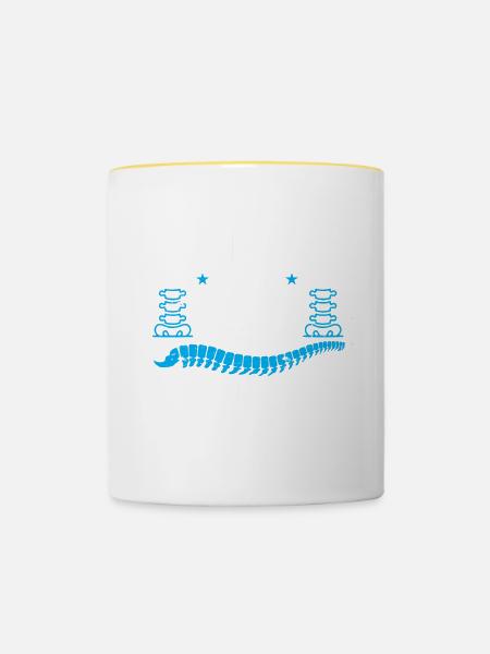 Chiropraktiker Chiropraktik - Tasse zweifarbig - Weiß/Gelb