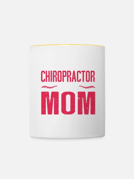 Chiropraktiker Chiropraktik - Tasse zweifarbig - Weiß/Gelb