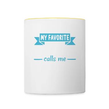 Chiropraktiker Chiropraktik - Tasse zweifarbig - Weiß/Gelb - Vorne