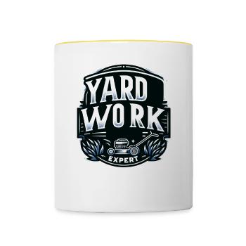 Yard Work Expert 13 - Contrasting Mug - white/yellow - Front