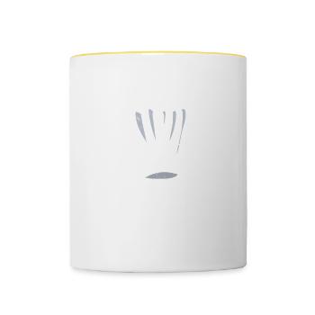 Chef Chef de cuisine - Mug contrasté - blanc/jaune - Devant
