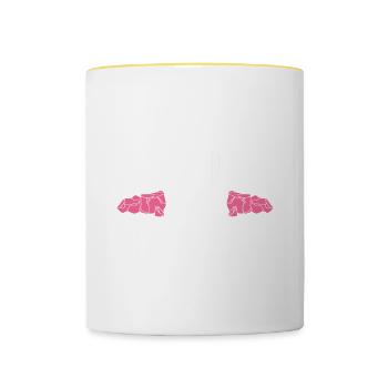 Geologe Steine Steinsammler - Tasse zweifarbig - Weiß/Gelb - Vorne