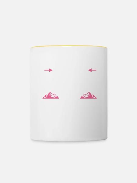 Geologe Steine Steinsammler - Tasse zweifarbig - Weiß/Gelb