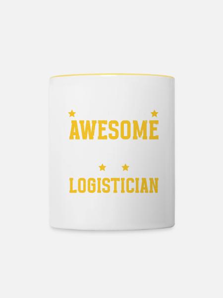 Logistiker Logistik - Tasse zweifarbig - Weiß/Gelb