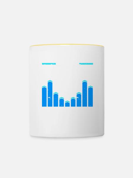 Aktuar Statistiker - Tasse zweifarbig - Weiß/Gelb