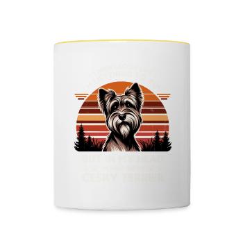 I Might Look Like I'm Listening To You Cesky - Contrasting Mug - white/yellow - Front