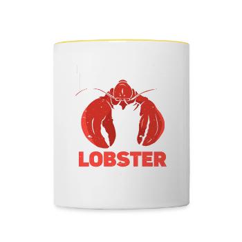 Fruits de mer - Mug contrasté - blanc/jaune - Devant