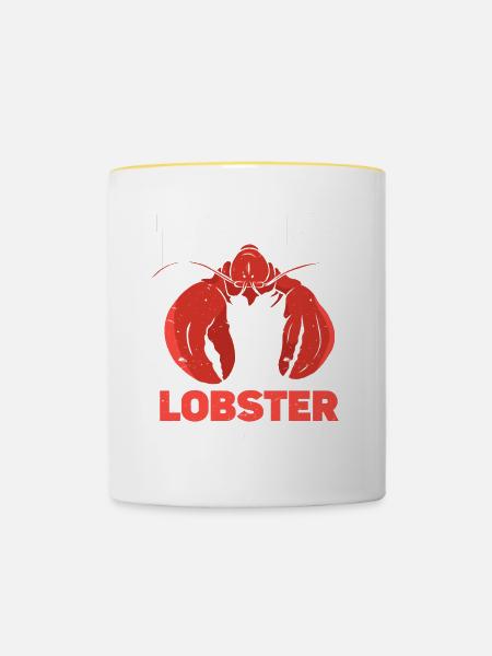 Meeresfrüchte - Tasse zweifarbig - Weiß/Gelb